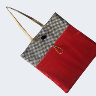 Reusable and foldable red Purchase Bag