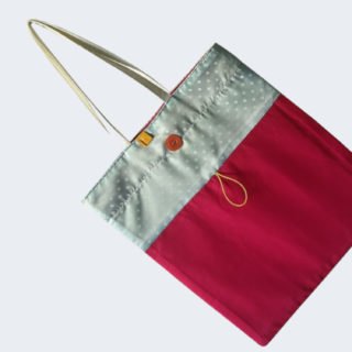 Reusable and foldable pink Purchase Bag