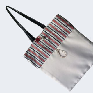 Reusable and foldable white Purchase Bag