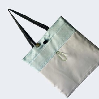 Reusable and foldable white Purchase Bag