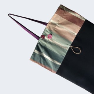 Reusable and foldable black Purchase Bag