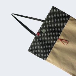 Reusable and foldable beige Purchase Bag