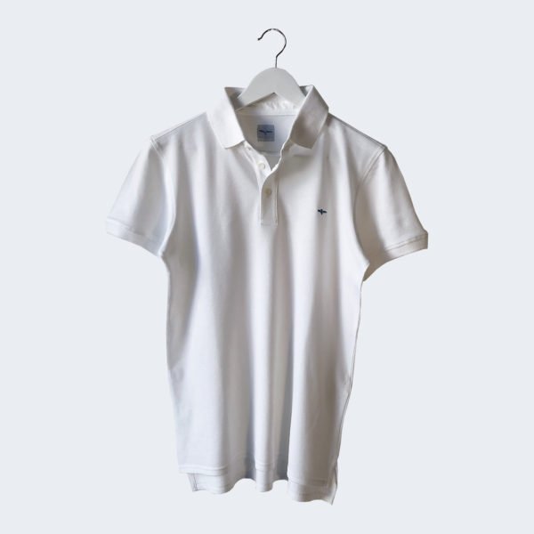 White Organic Cotton POLO SHIRT for man