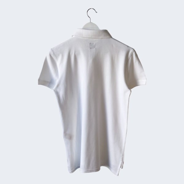 White Organic Cotton POLO SHIRT for man